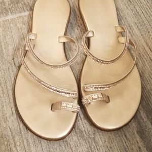 Toscanella Gold Sandals